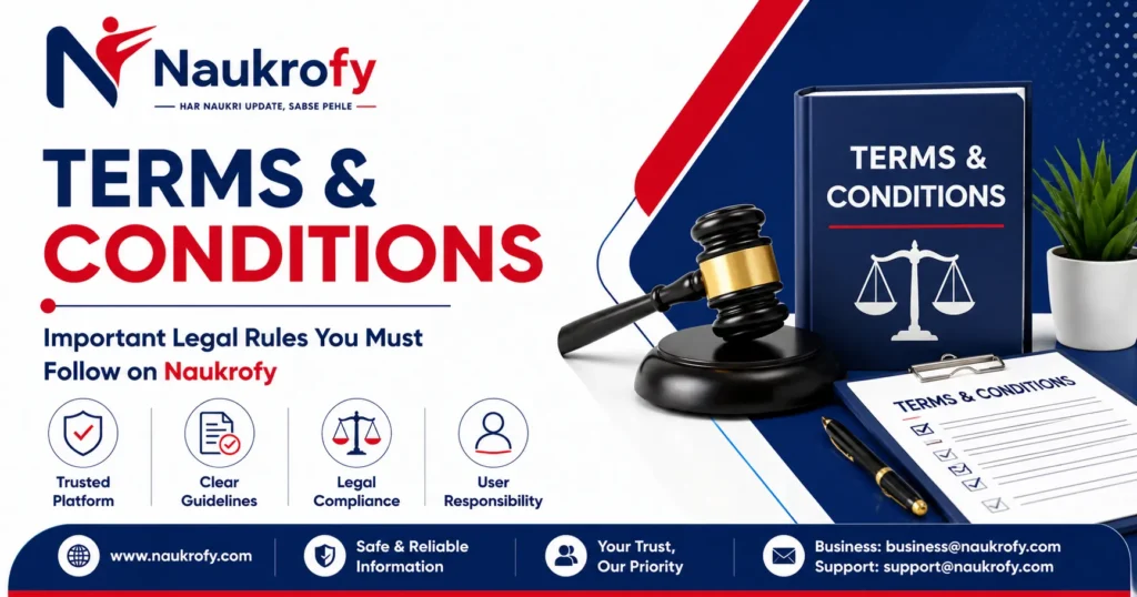 Terms and Conditions Naukrofy legal rules
