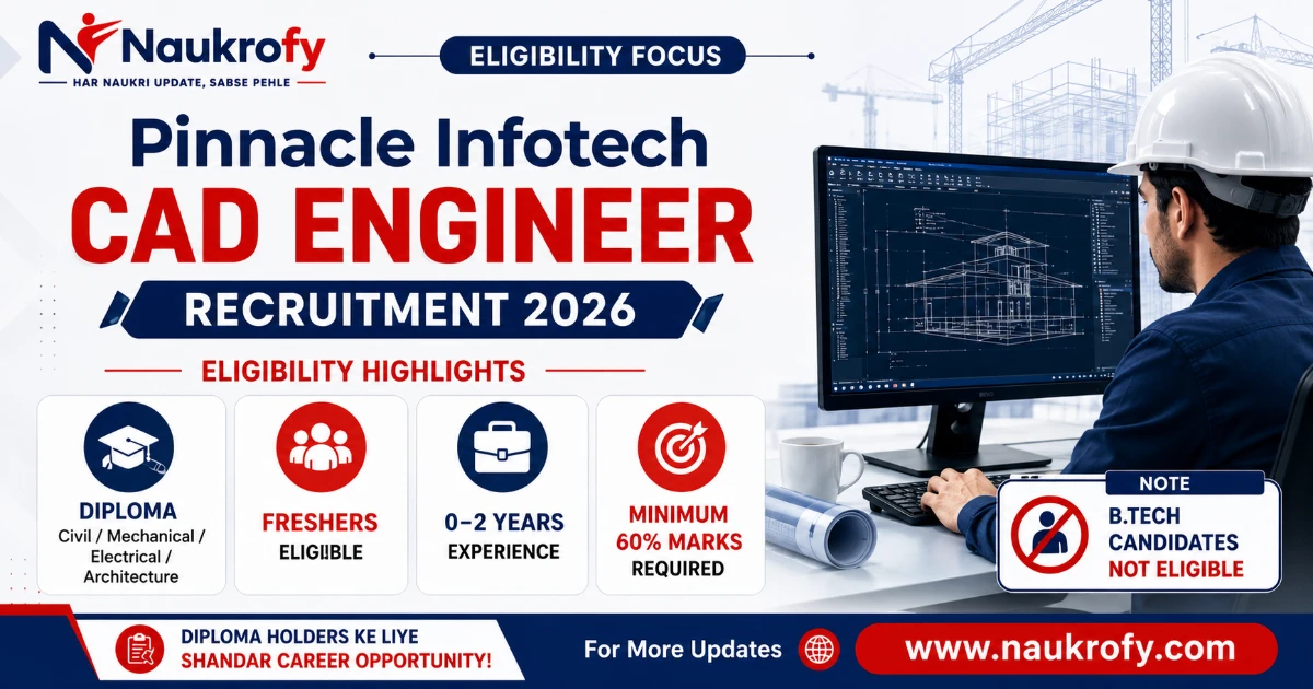 Pinnacle Infotech CAD Engineer Walk-In Drive 2026