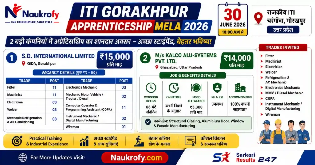 ITI Gorakhpur Job Details Poster