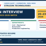 Struzon Technologies Walk-in Interview 2026: B.E., Diploma और ITI Freshers