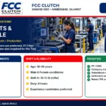 FCC Clutch Recruitment 2026: Ahmedabad Sanand GIDC में मशीन ऑपरेटर और Helper Jobs