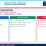 Production Operator Jobs 2026 at Ashok Leyland: Full Details